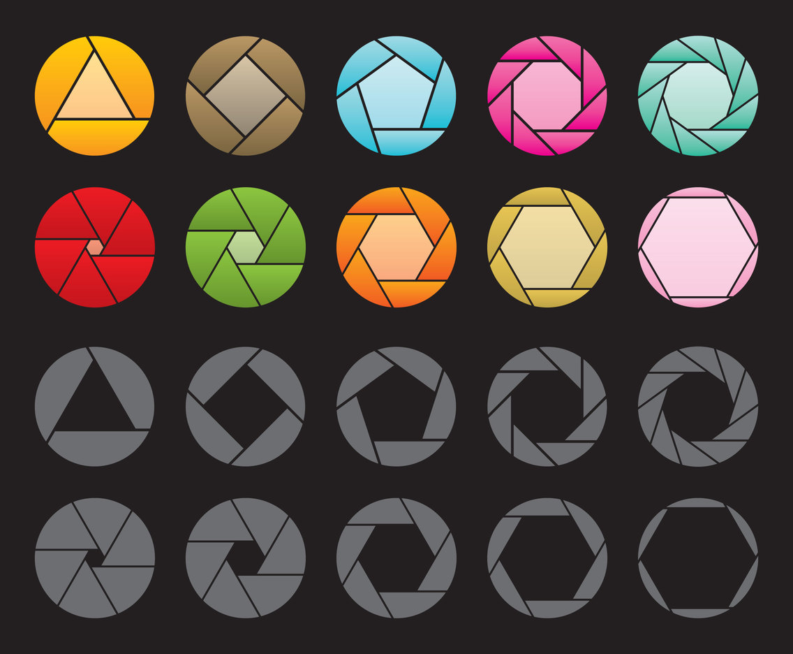 Colorful And Gray Rotation Icons