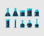 Chemical Science bottle vector