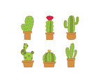 Cactus in Pots Vector
