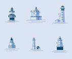 Blue Lighthouse Vector
