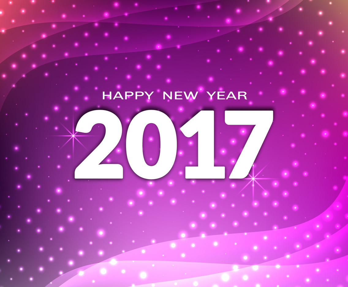 Free Vector Happy New Year 2017 Colorful Background