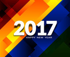 Free Vector New Year 2017 Background Design