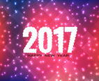 Free Vector Colorful New Year 2017 Background