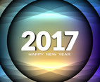 Free Vector New Year 2017 Colorful background