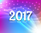 Free Vector Colorful New Year 2017 Background