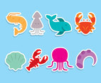 Nice Seafood Collection Vector