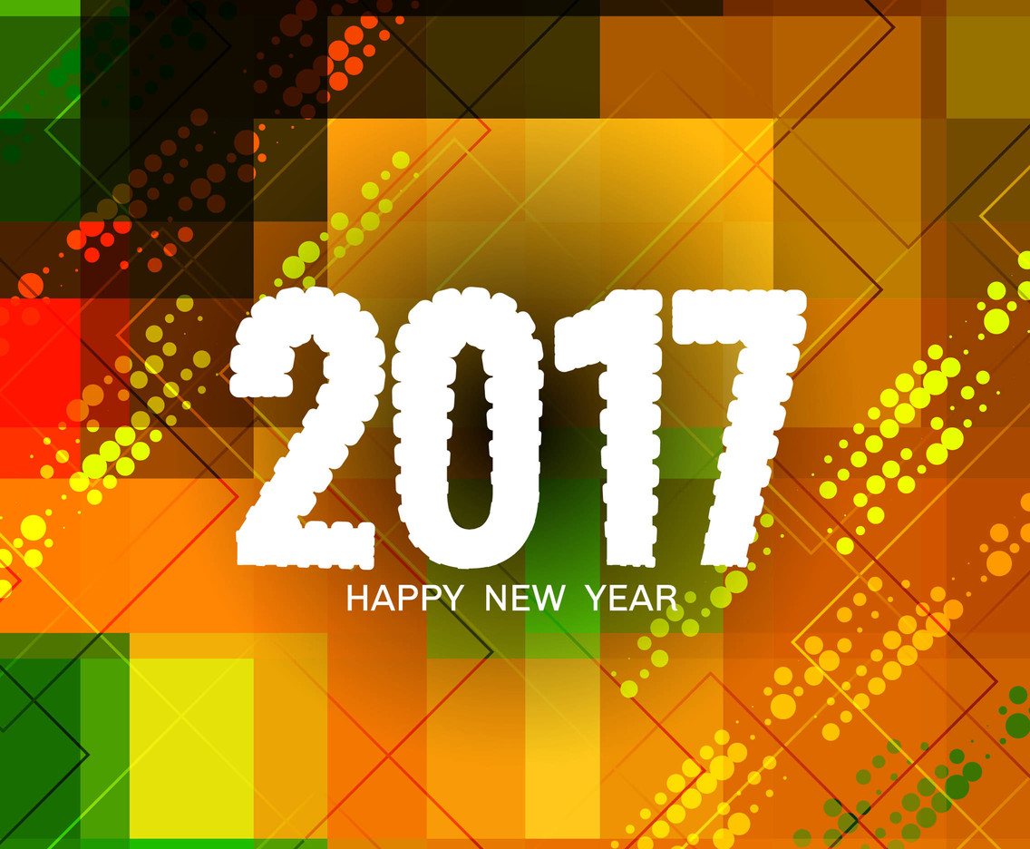Free Vector New Year 2017 Background