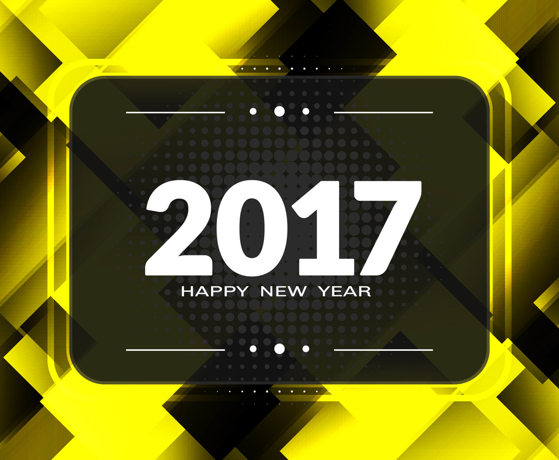 Free Vector New Year 2017 Modern Background