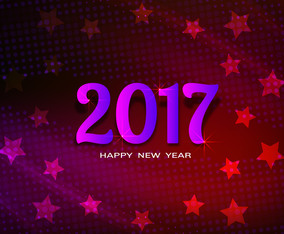 Free Vector Happy New Year 2017 Background