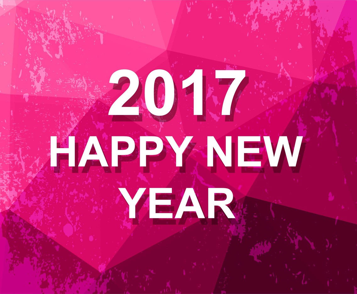 Free Vector New Year 2017 Modern Background