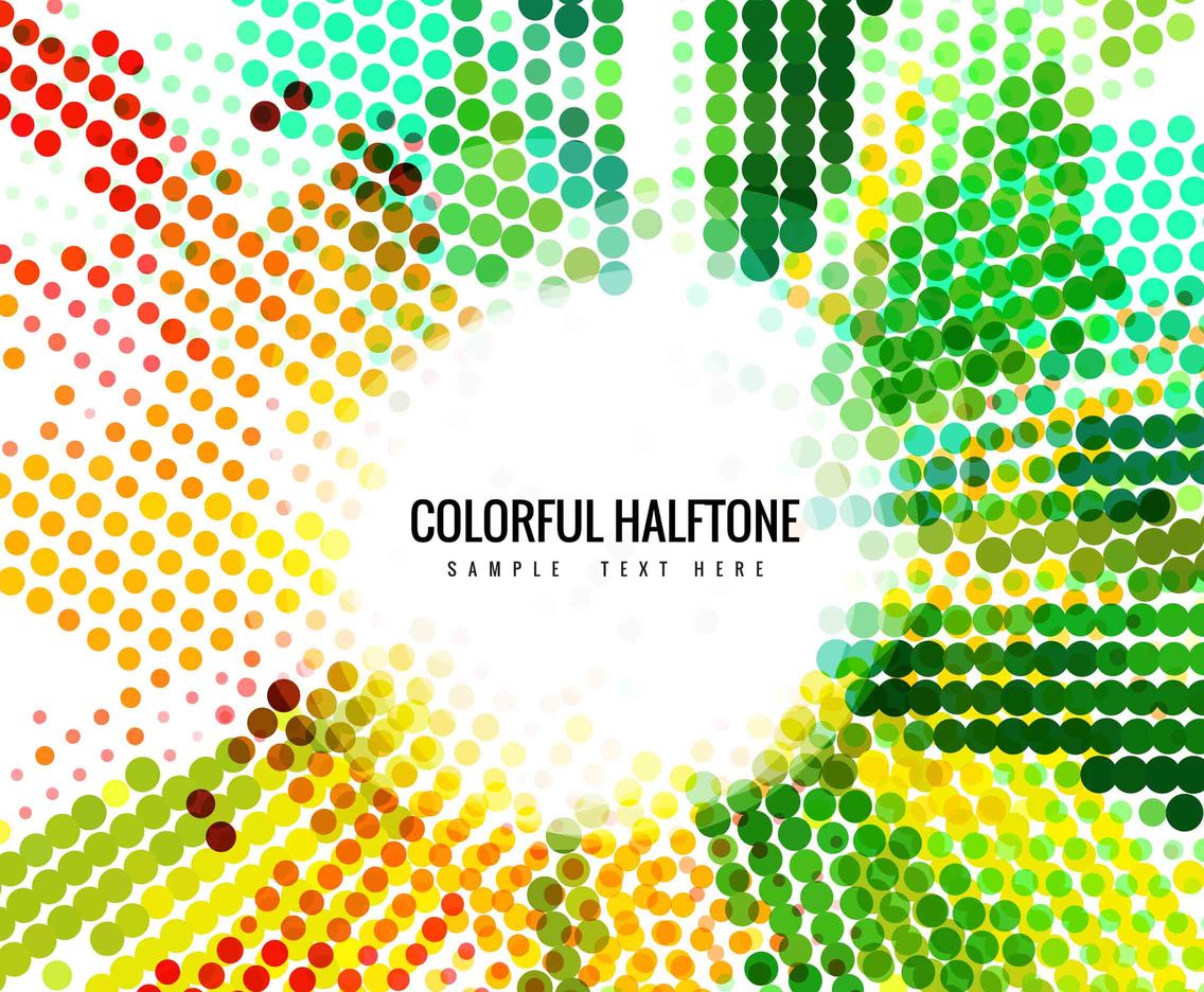 Free Vector Abstract Colorful Halftone Background