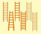 Wooden Ladder Vector Set