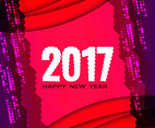 Free Vector Happy New Year 2017 Colorful Background