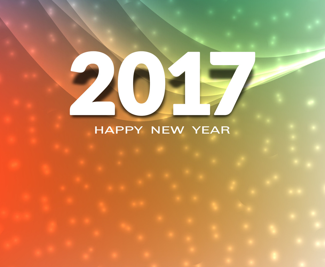 Free Vector New Year 2017 Background