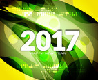 Free Vector New Year 2017 Modern Background