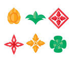 Thai Ornament Element vector