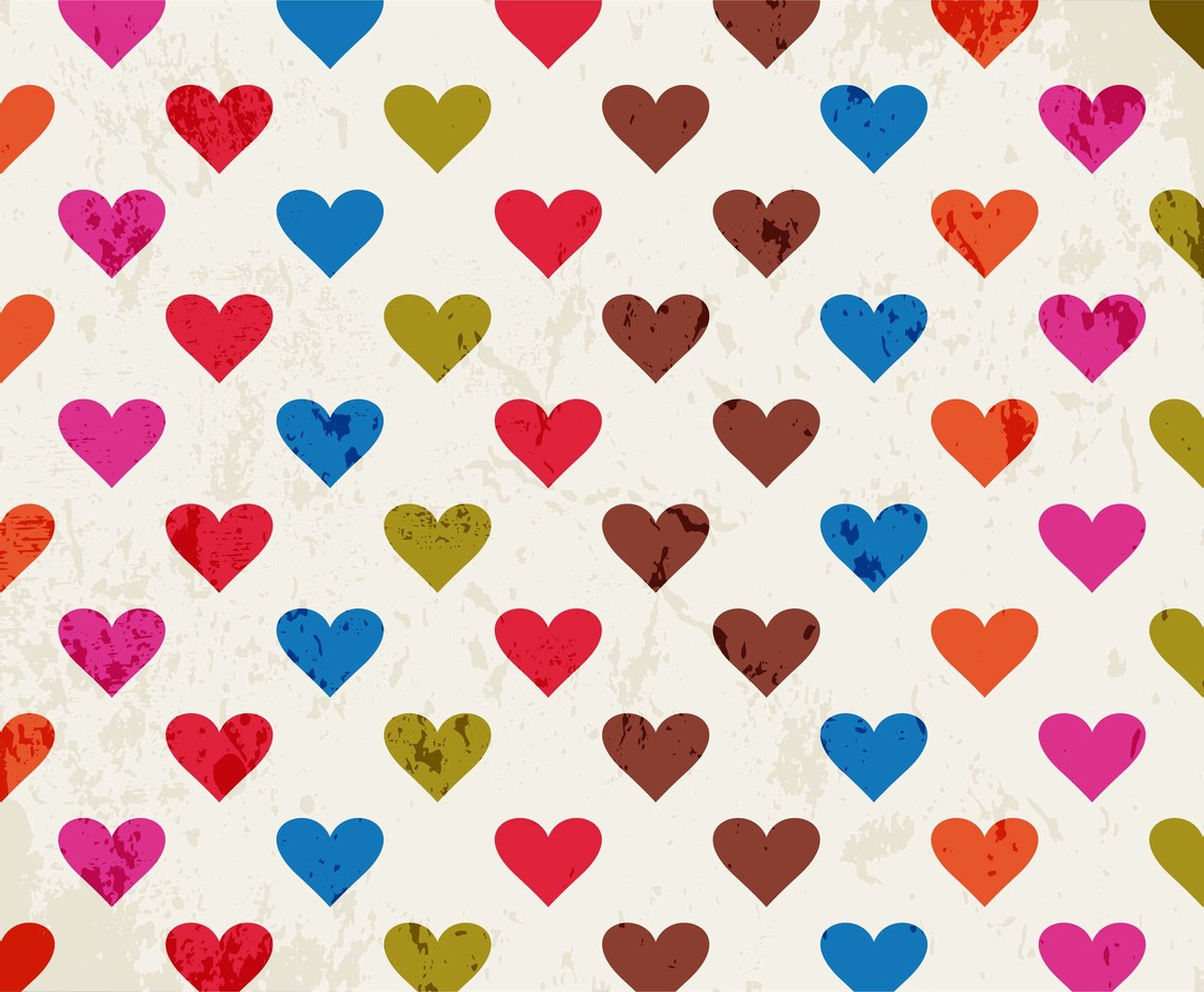 Free Vector Colorful Hearts Background