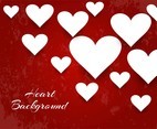 Free Vector Red Color Hearts Background