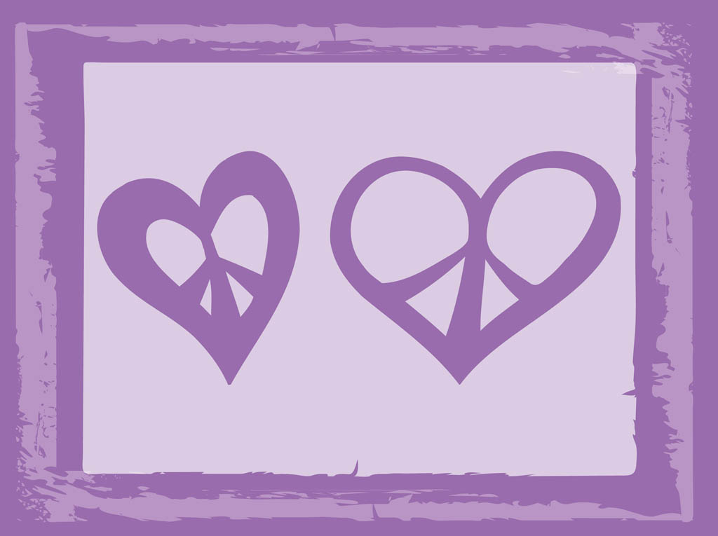 Peace Heart Vectors