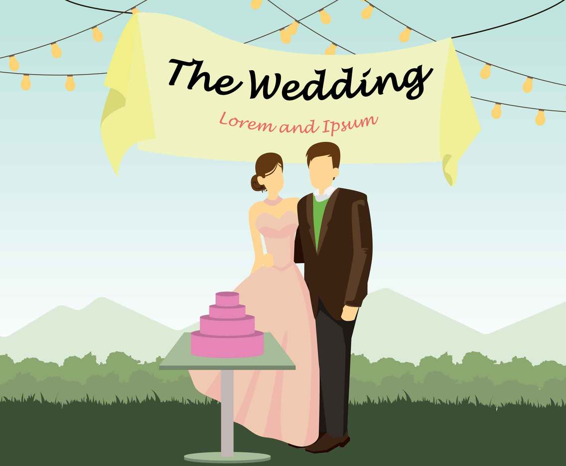 Free Bride And Groom Illustration