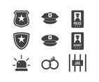 Police and Security Vector Icons