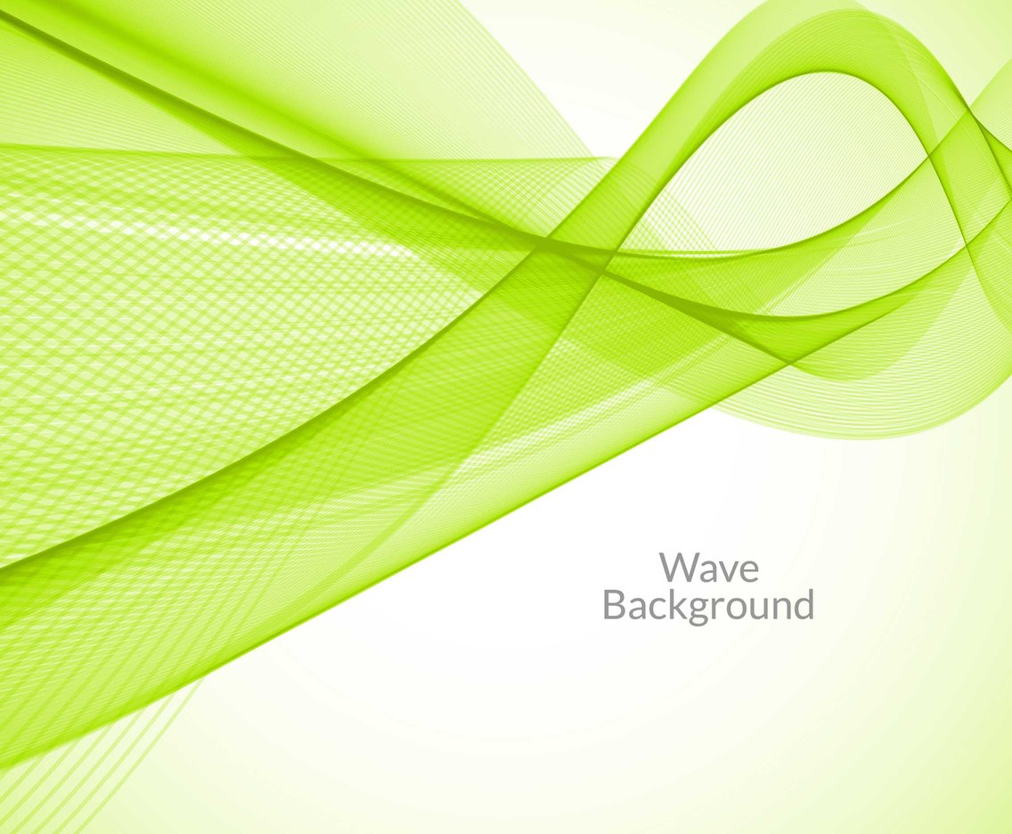 Free Vector Green Wave Background