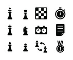 Black Chess Icons