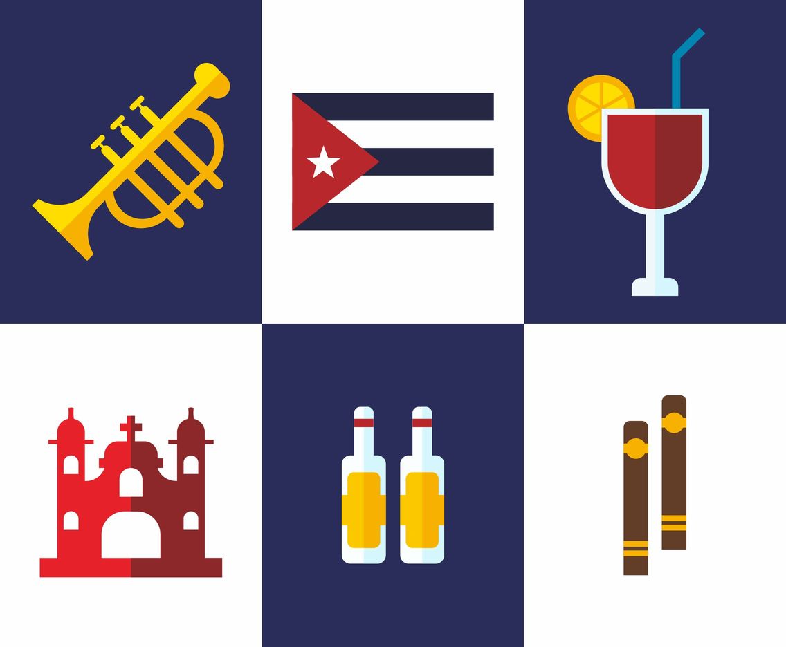 Cuba's Icons Vector