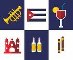 Cuba's Icons Vector