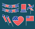 USA Independence Decoration Vector