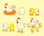 Chicken Nest Doodle Vector