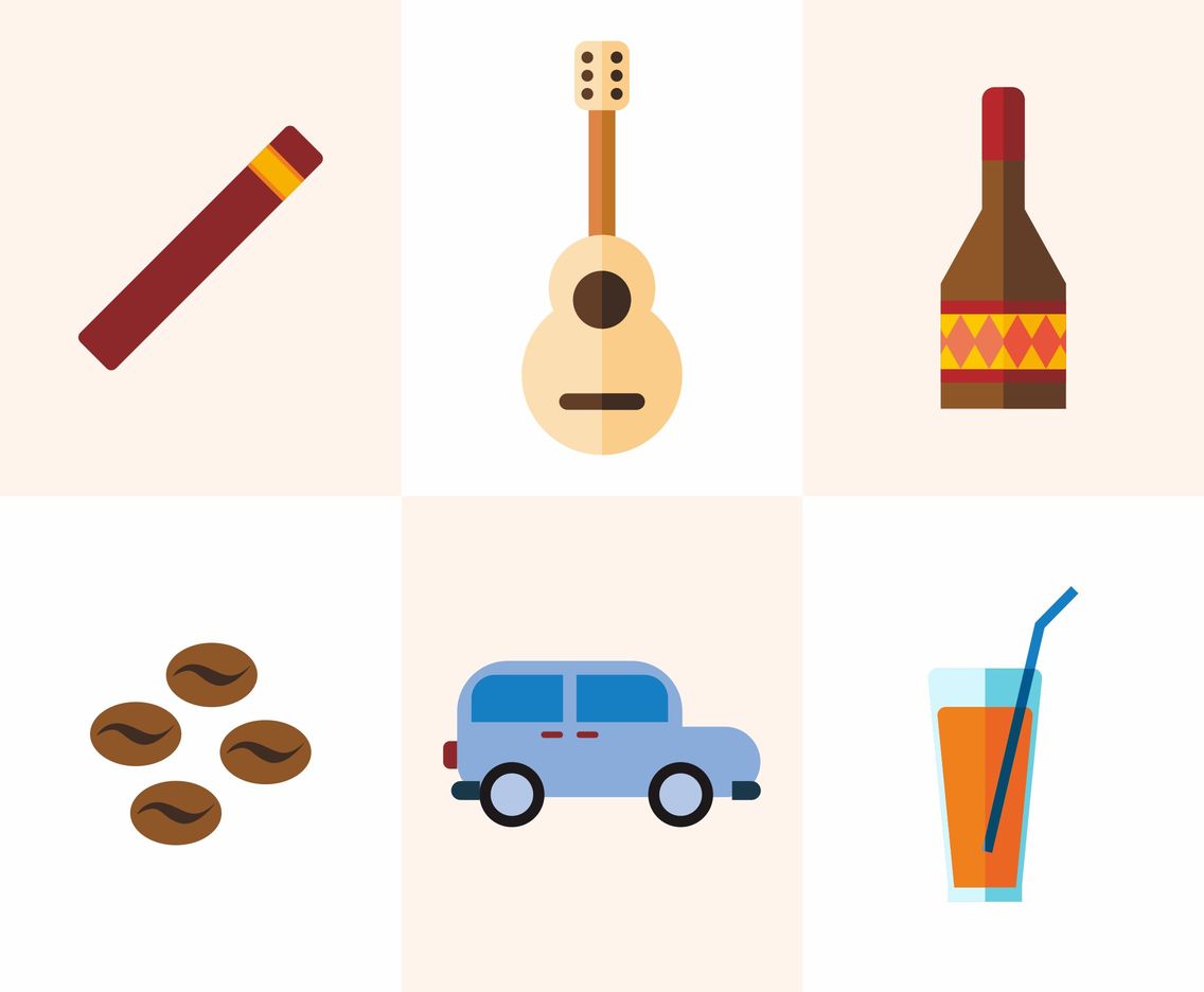 Cuba's Icons Vector