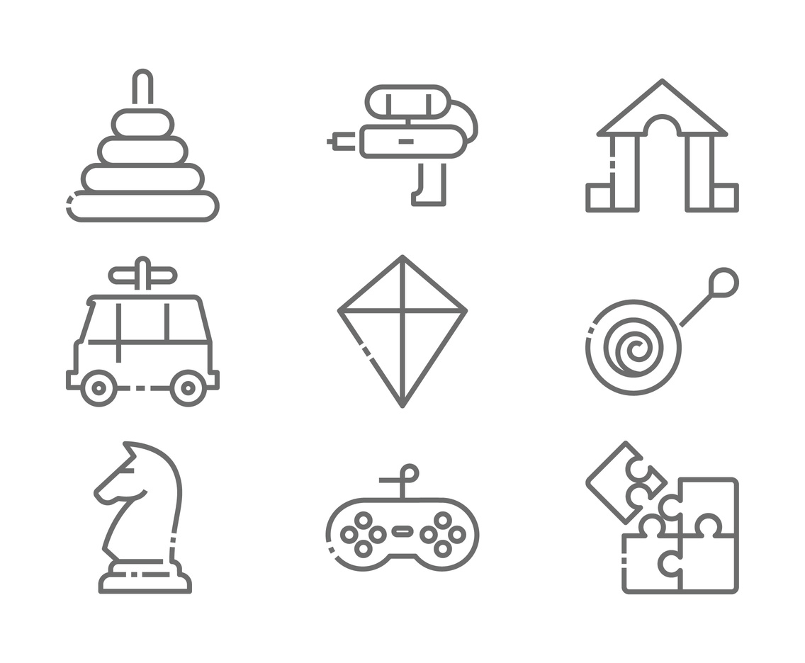 Linear Toy Icons