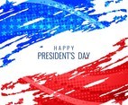 Free Vector President's Day Grungy Background