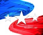 Free Vector President's Day Wavy Background