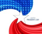 Free Vector President's Day Wavy Background