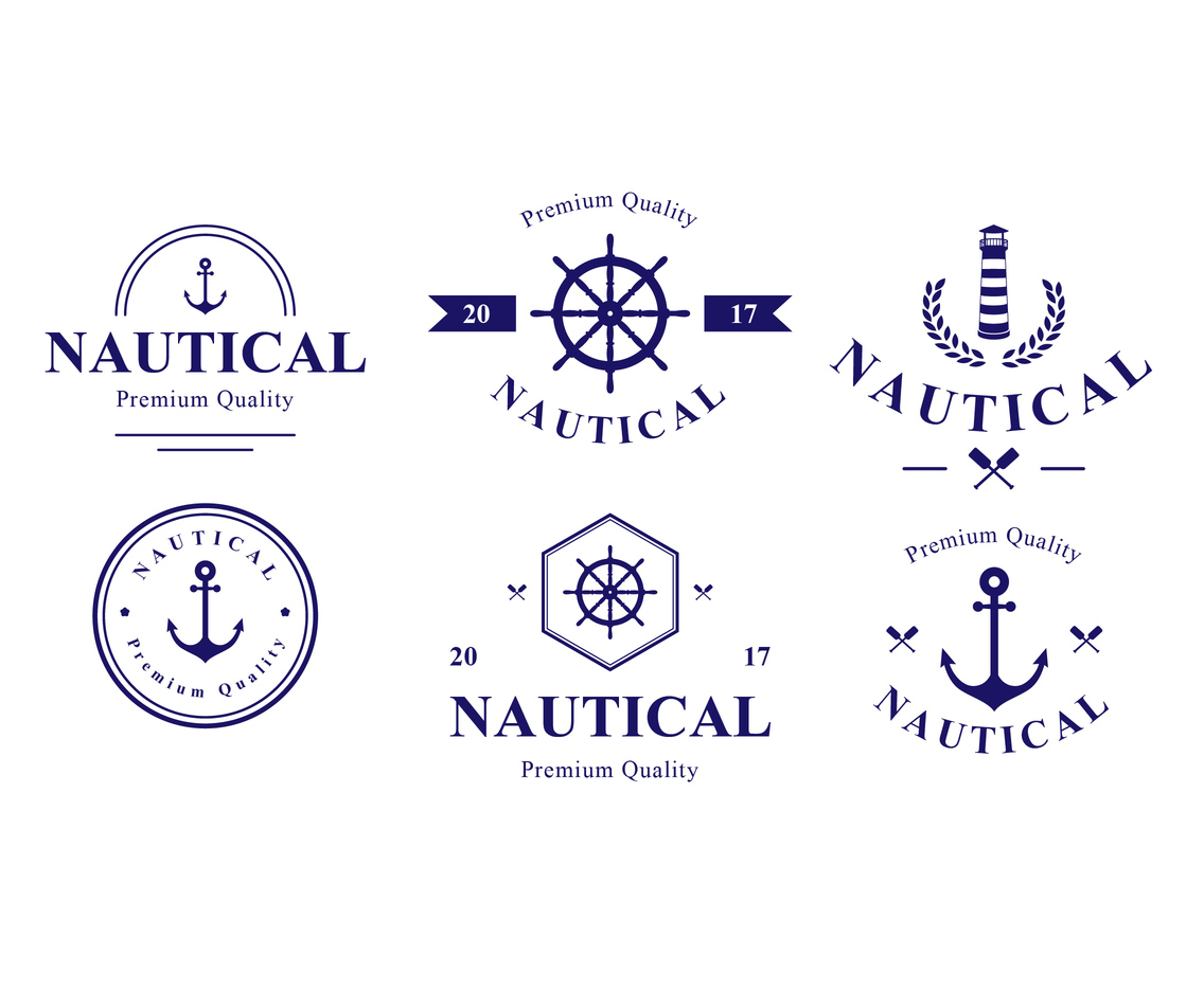 Blue Nautical Badge Design