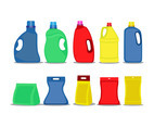 Plastic detergent container