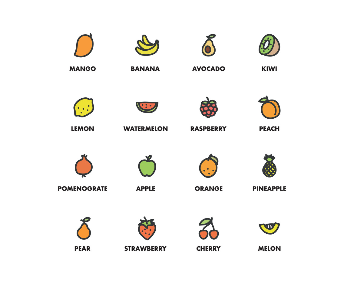 Icons Fruits
