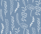 Blue Seaweed Pattern