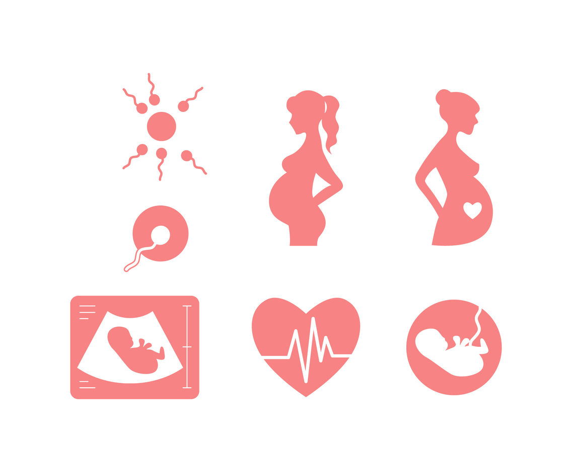 Pregnancy Icon Set