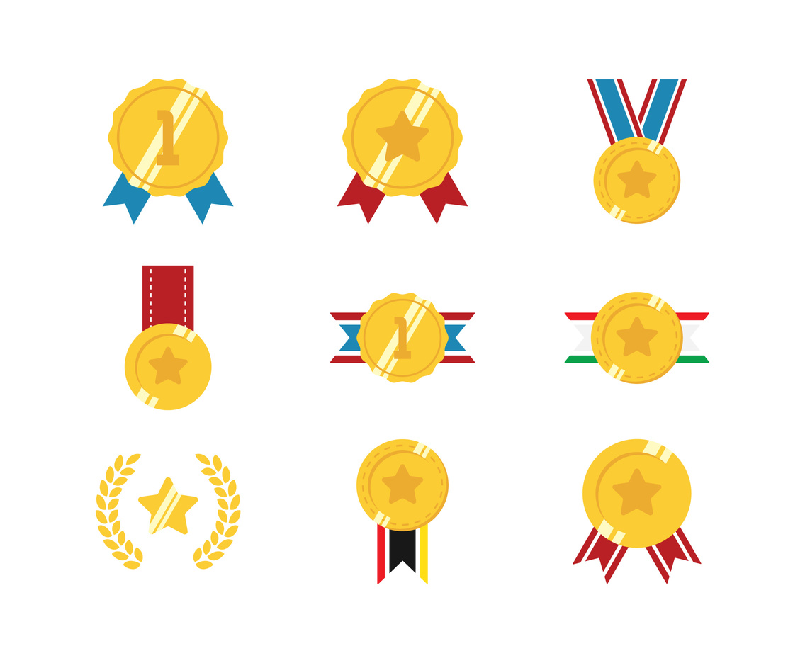Medal Flat Vector