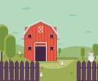 Free Red Barn Illustration