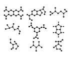 Simple flat molecules in various compostion