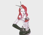 Redhead Illustration