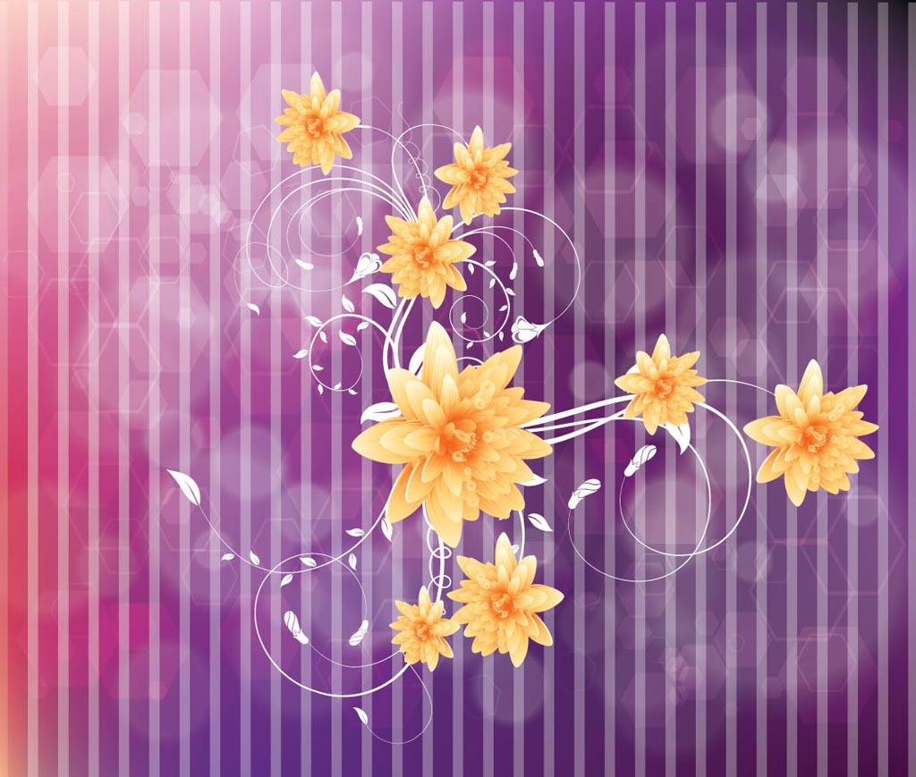 Cool Flowers Vector