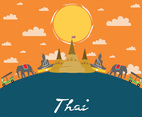 Visit Thailand Vector Illustration 