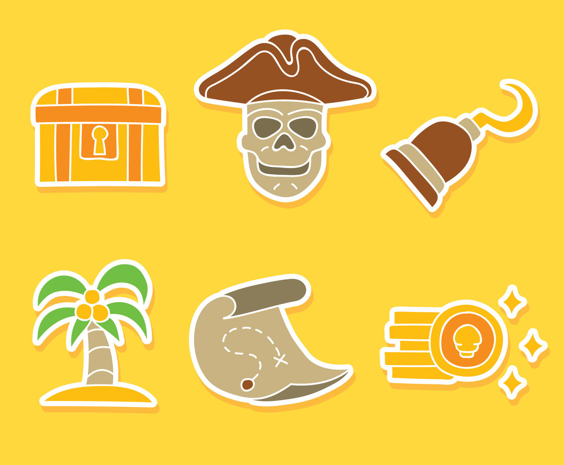 Nice Pirate Treasure Vectors