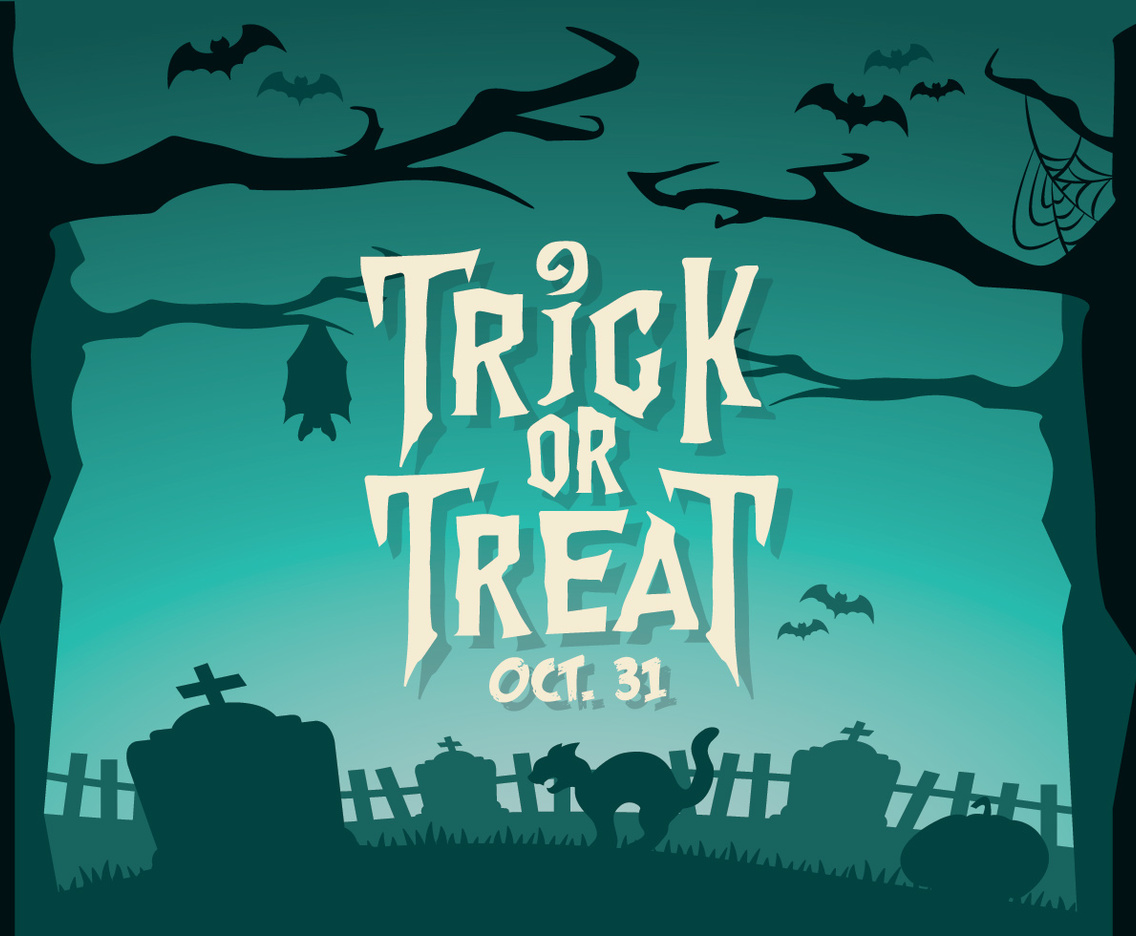 Chilling Trick-Or-Treat Vector