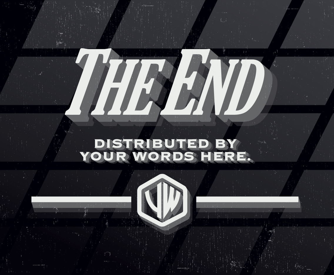 Vintage The End Vector